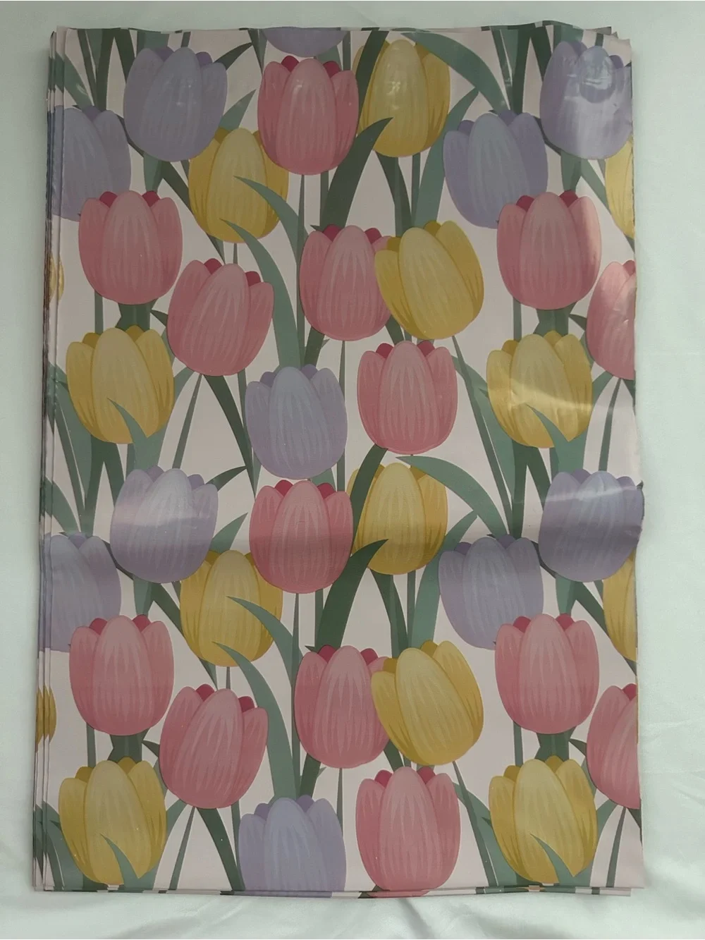 Spring Tulip Floral Print Poly Mailers Shipping Envelopes 10x13 25 Count